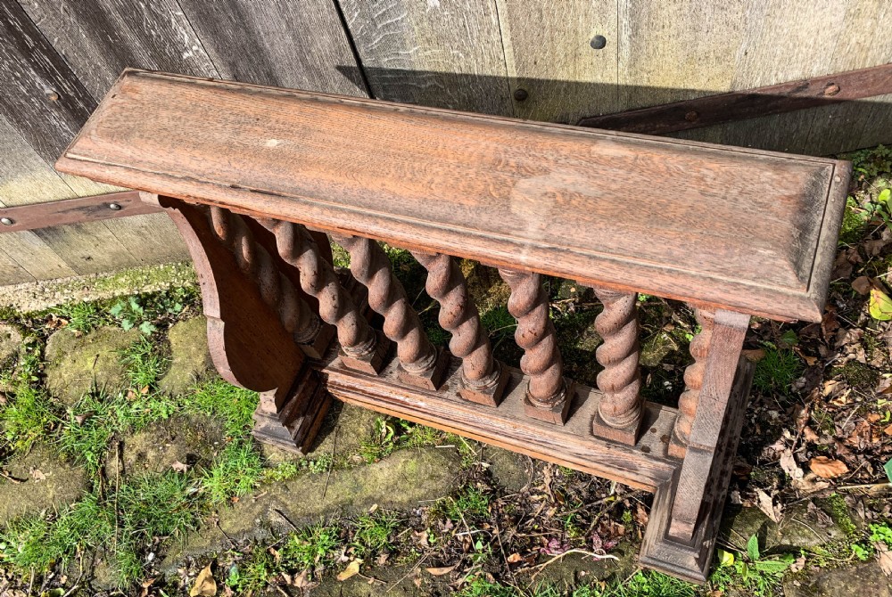 An Oak Alter rail from York Minster View IV