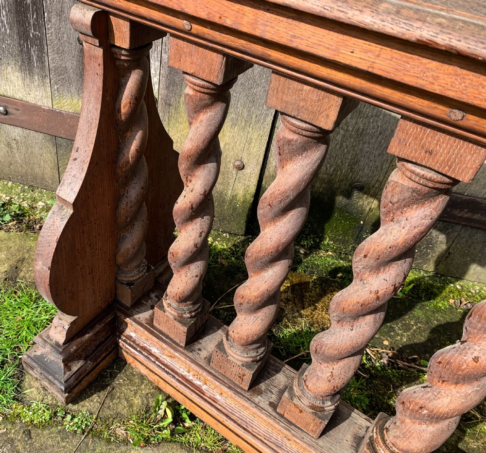 An Oak Alter rail from York Minster View VI