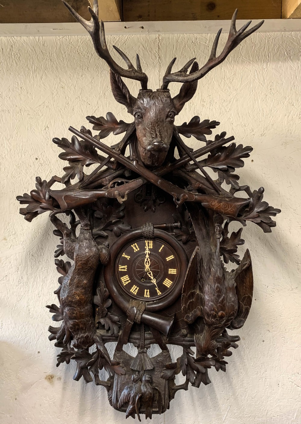 A Fabulus  Massive Black Forest Wall Clock