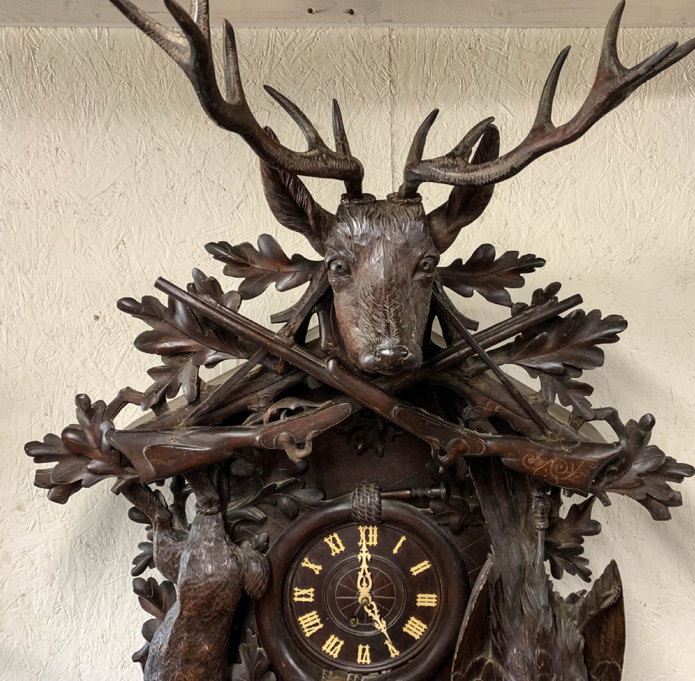 A Fabulus  Massive Black Forest Wall Clock View II