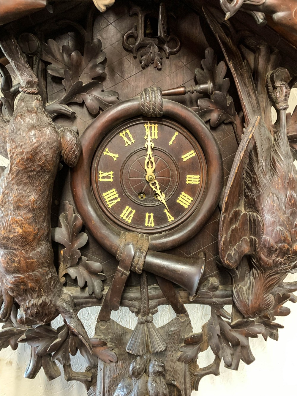 A Fabulus  Massive Black Forest Wall Clock View VII