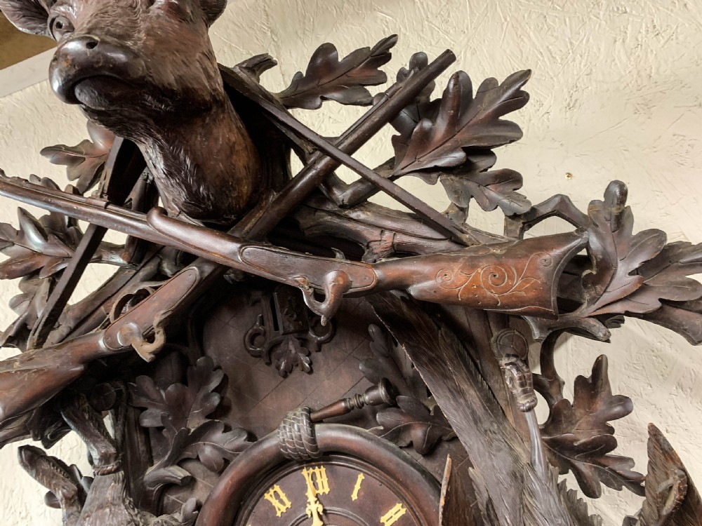 A Fabulus  Massive Black Forest Wall Clock View X