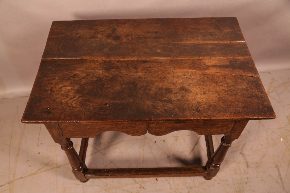 A 17th century Oak Side Table View III