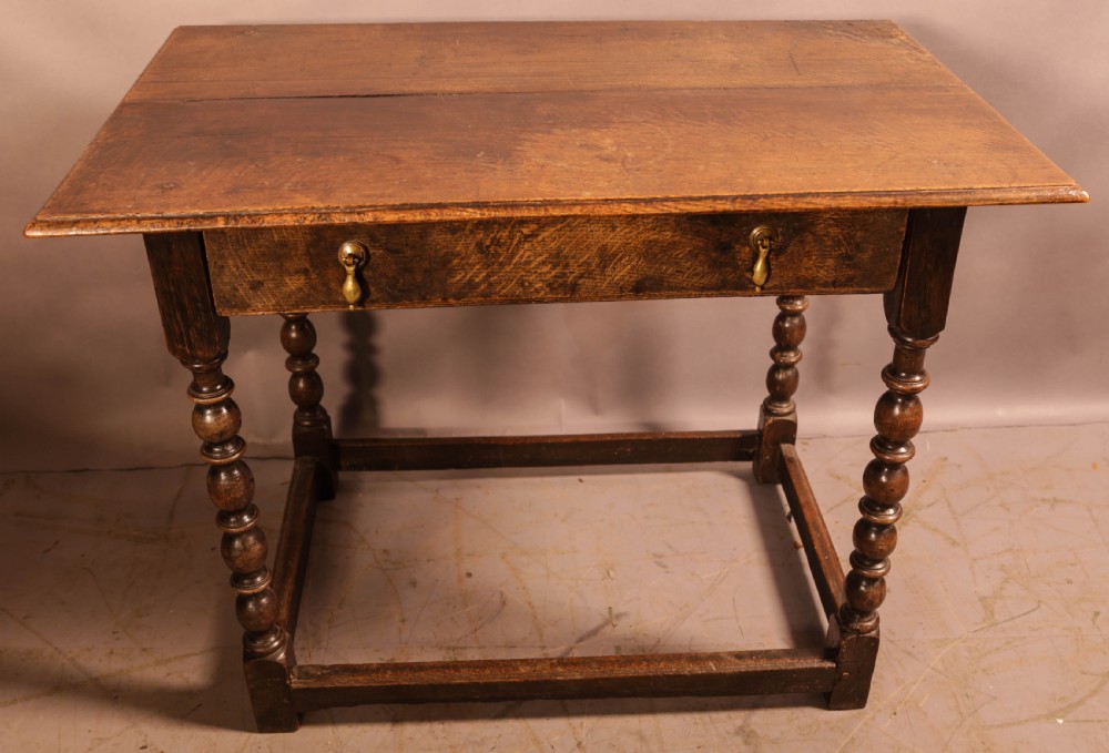 A Single Drawer Side Table in Oak