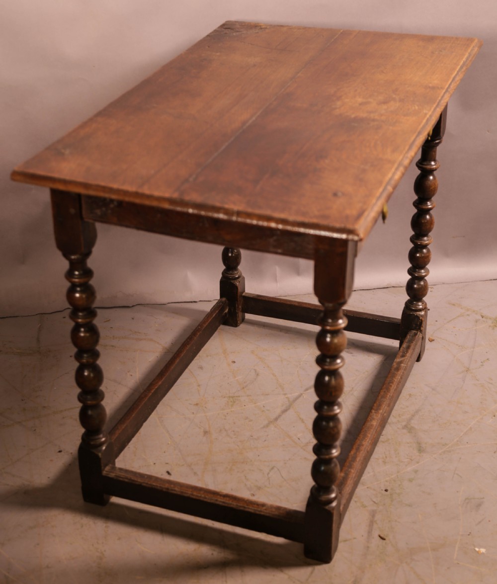 A Single Drawer Side Table in Oak View III