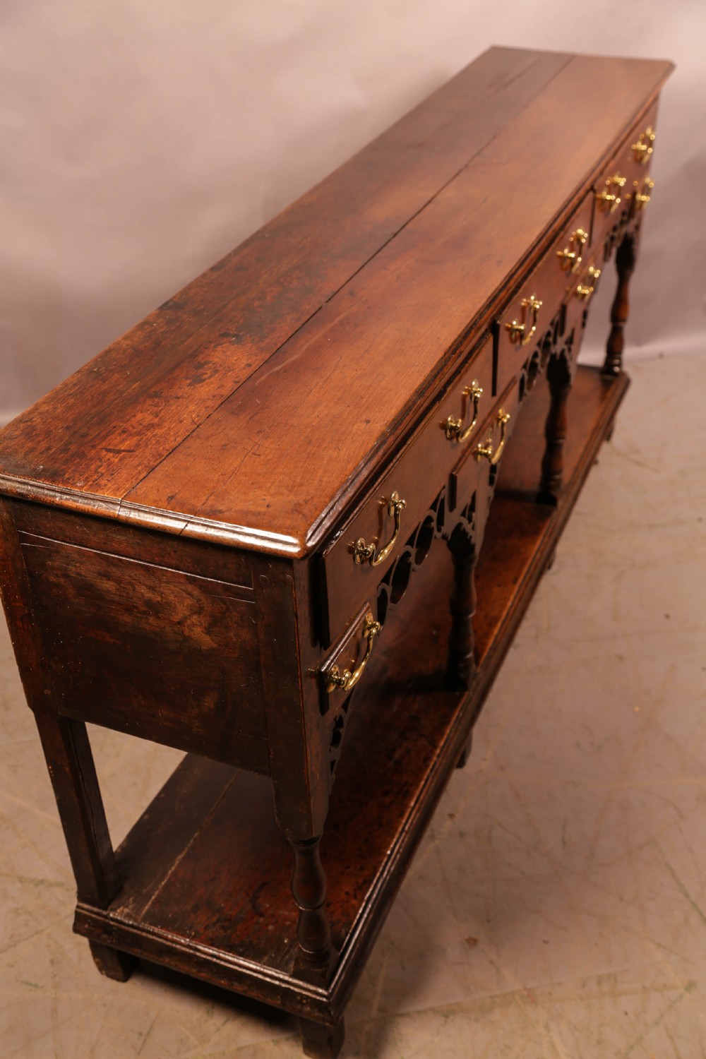 A Superb Georgian Oak Serving Dresser c 1750 View III