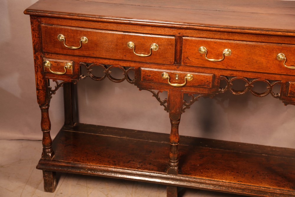 A Superb Georgian Oak Serving Dresser c 1750 View VII