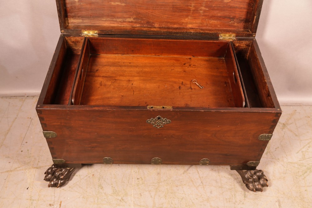 A Georgian Mahogany Silver Chest View VII