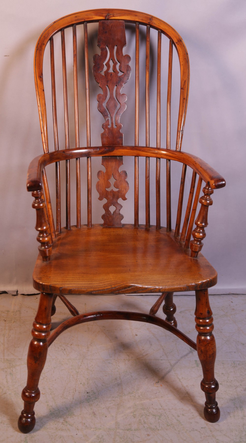 A Super Yew Windsor Chair Gabbitass of Worksop