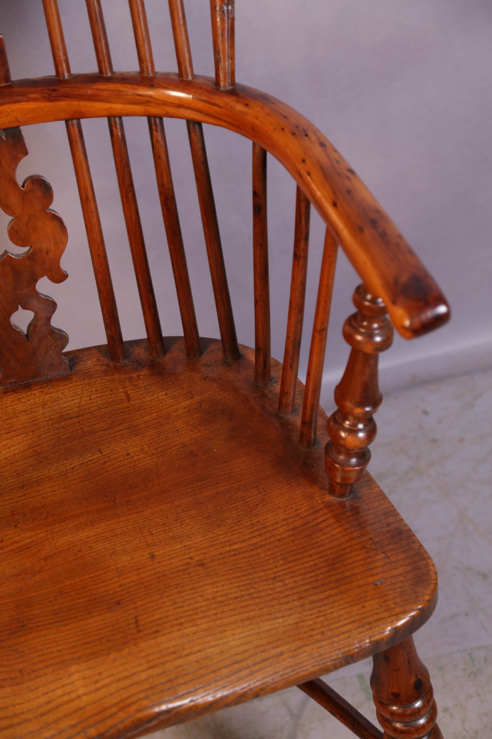 A Super Yew Windsor Chair Gabbitass of Worksop View IX