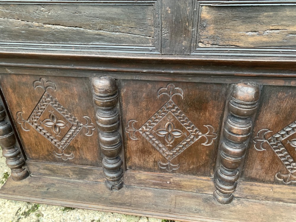 A 17th century overmantle in oak View IV