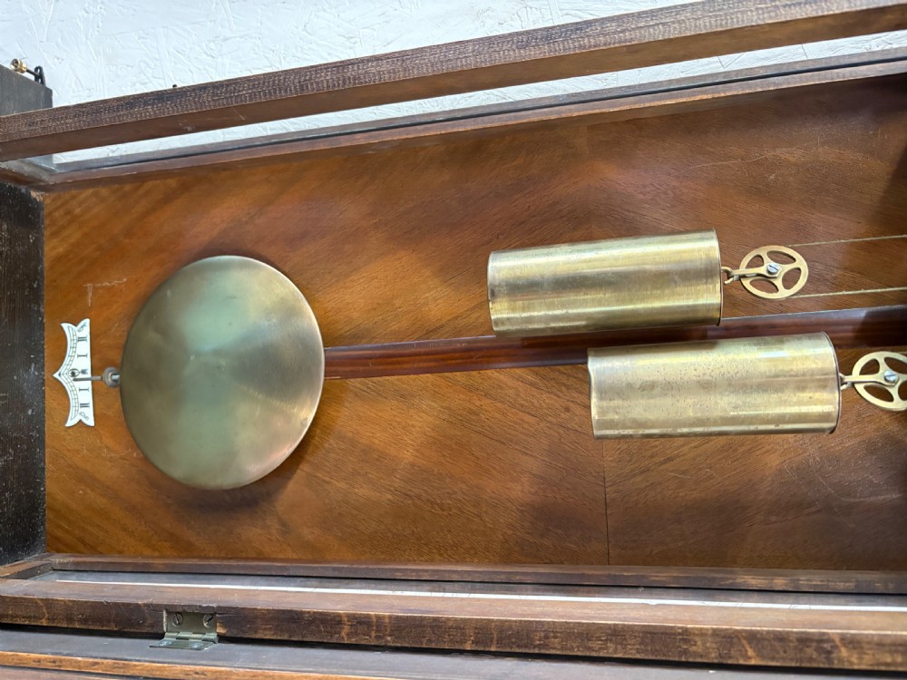 A Gustaf Becker Vienna wall clock weight driven 8 day View IX