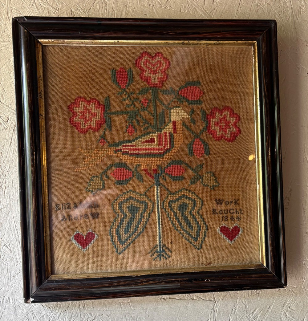 Needlework sampler Elizabeth Andrew 1844 View II