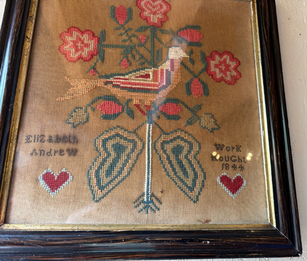 Needlework sampler Elizabeth Andrew 1844 View IV