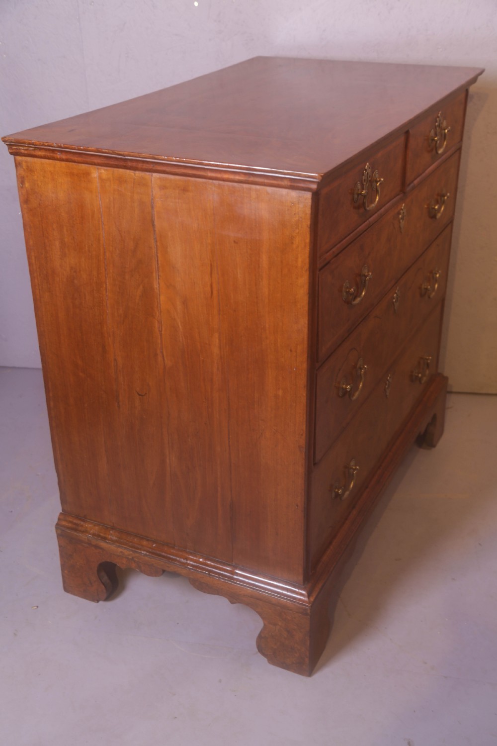 A George I Walnut Chest of Drawers 2 over 3 View III