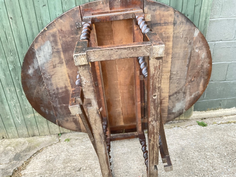 A super large 17th c gate table in Oak seat 8 View XVI