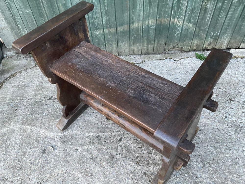 An Oak bench 18th century 