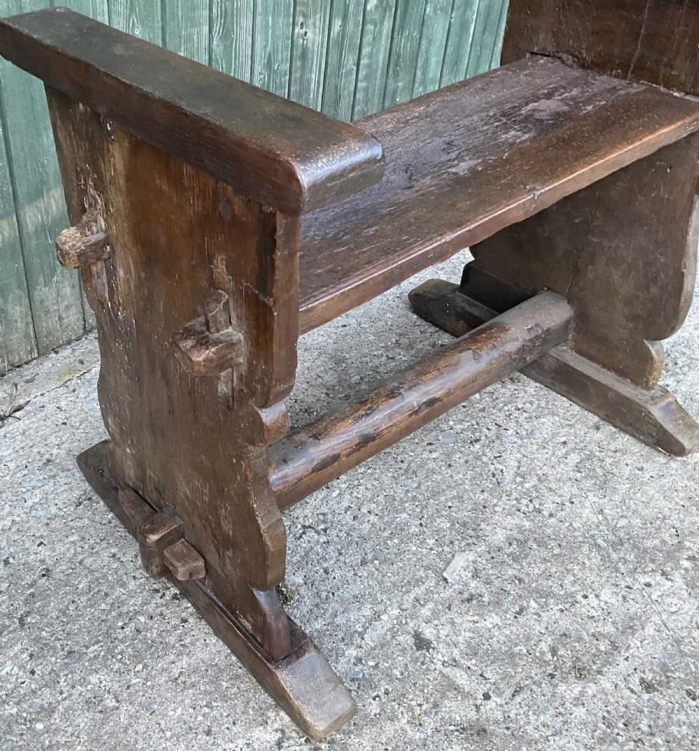 An Oak bench 18th century  View IV