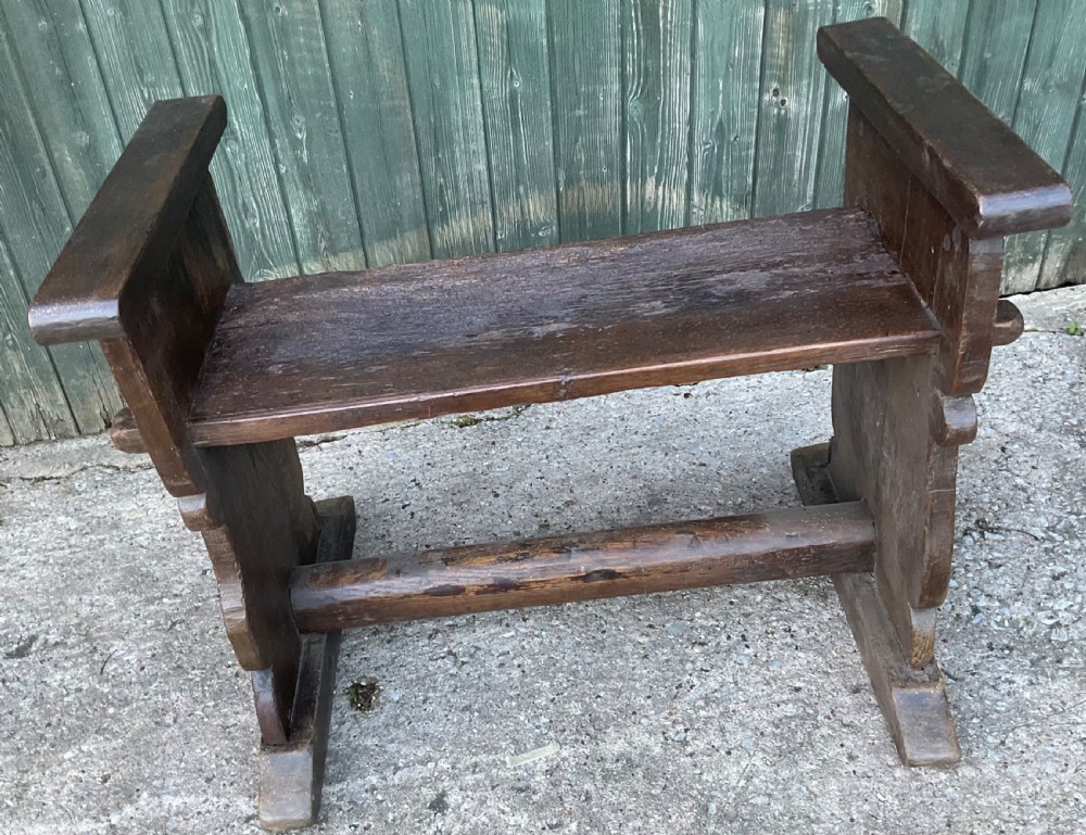 An Oak bench 18th century  View V