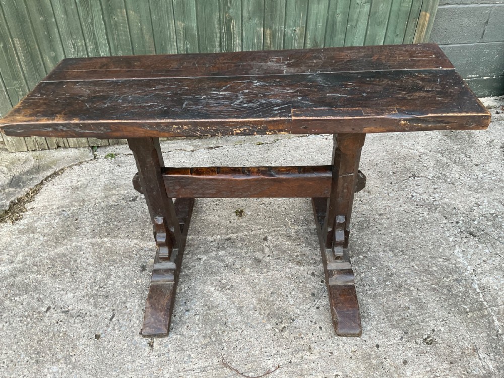 A small hall table in oak 17th century 