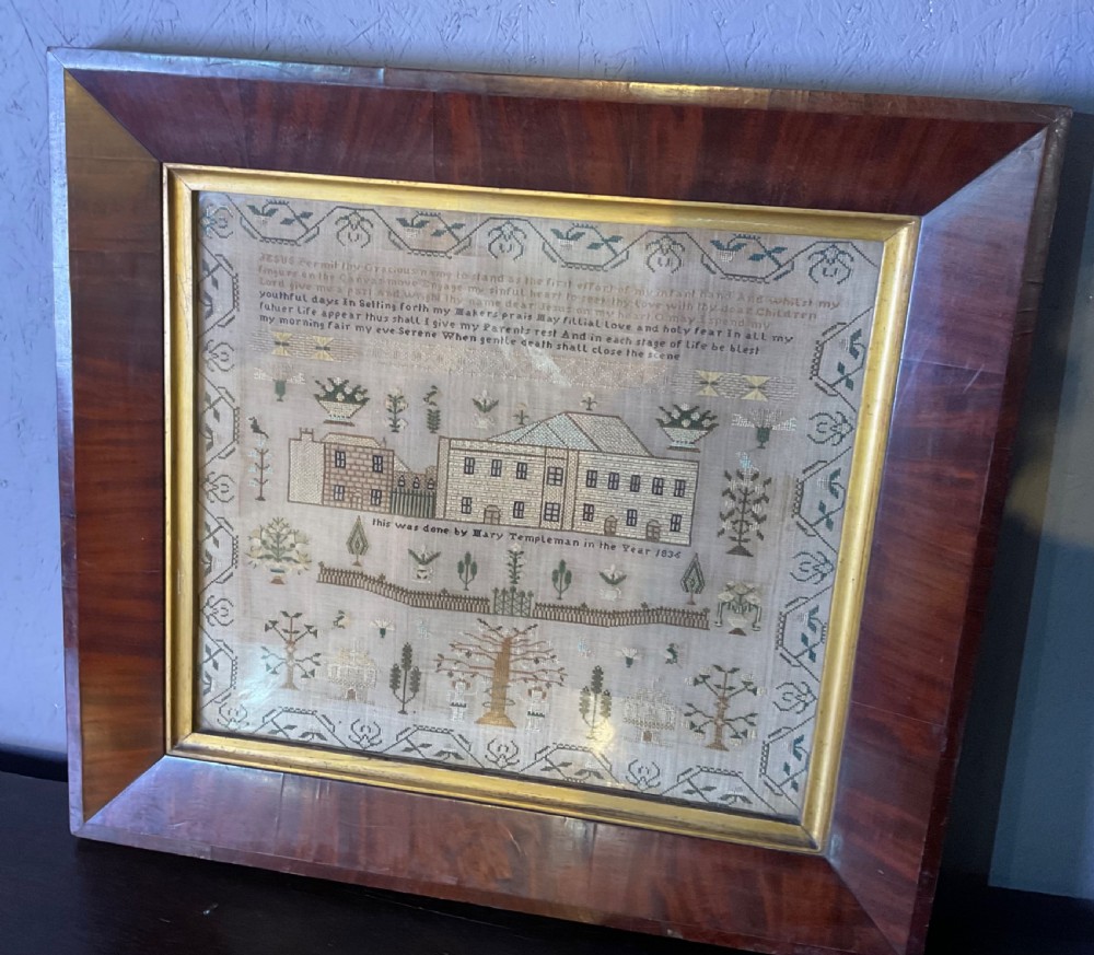 Needlework sampler Mary templeman 1836 View V