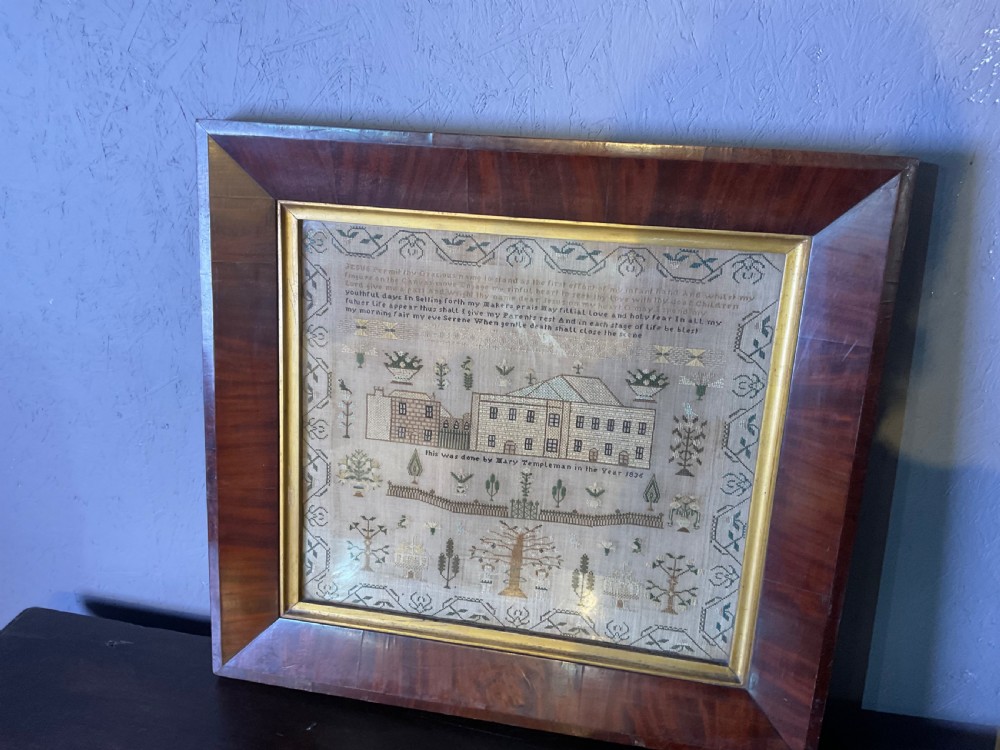 Needlework sampler Mary templeman 1836 View VIII