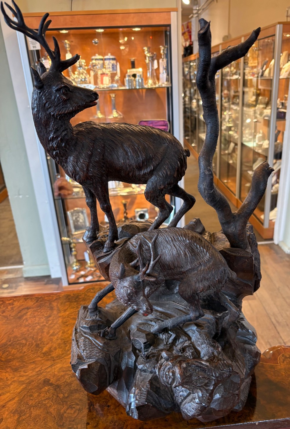 A very good Black Forest study of mountain goats large