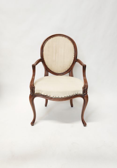 19th Century French Open Armchair 