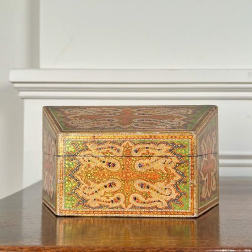 19th C Kashmiri Paisley Pattern Box