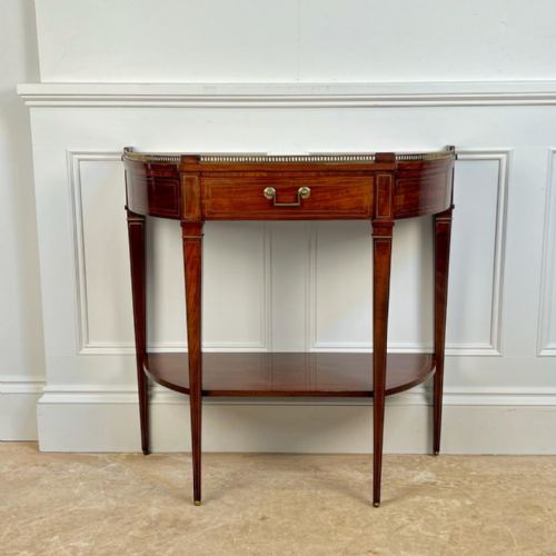 Early 19th C Mahogany 2 Tier Console Table