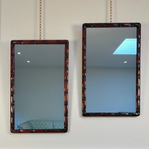 Pair of 19th C Oriental Wall Mirrors
