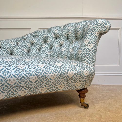 SHAPELY 19TH C HOWARD SONS SOFA - ADDITIONAL PHOTO 3