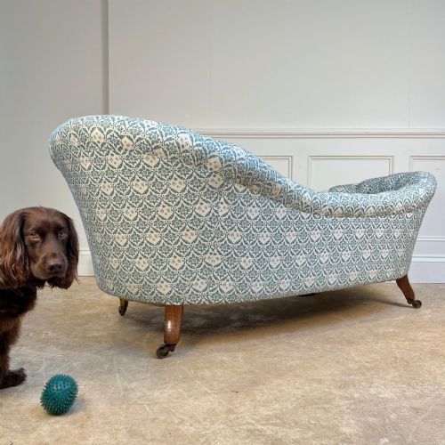 SHAPELY 19TH C HOWARD SONS SOFA - ADDITIONAL PHOTO 7