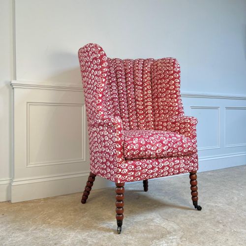 19th C Barrel Back Armchair