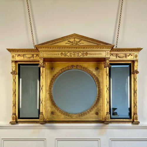 Beautiful 19th C Palladian Mirror