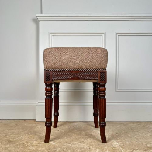 Beautiful George IV Mahogany Dressing Table Stool