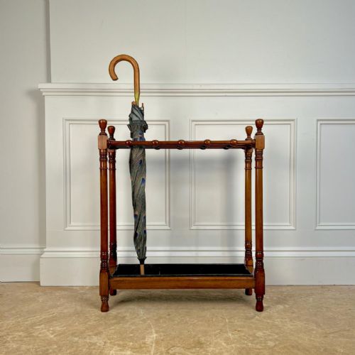 heals walnut umbrella stand - CATEGORY: ANTIQUE MISCELLANEOUS - DATED EDWARDIAN