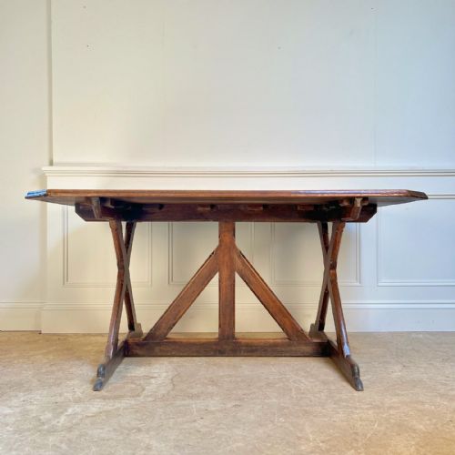 19th C Gothic Table After Awn Pugin
