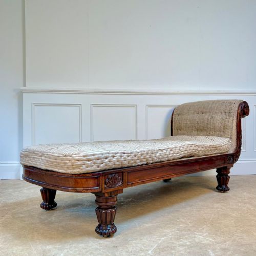 Beautiful George IV Rosewood Daybed Atb. Gillows