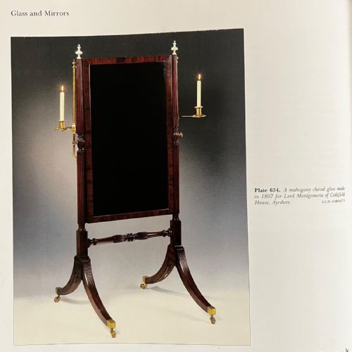 FINE REGENCY MAHOGANY CHEVAL MIRROR BY GILLOWS - ADDITIONAL PHOTO 6