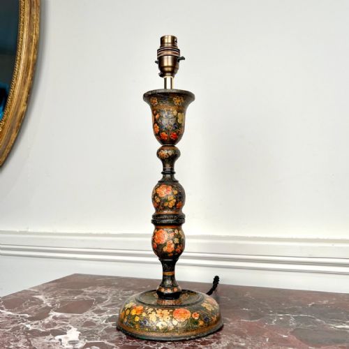 19th C Kashmiri Table Lamp