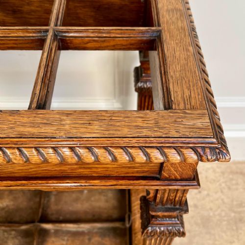 19TH C COUNTRY HOUSE OAK UMBRELLA STAND - ADDITIONAL PHOTO 5