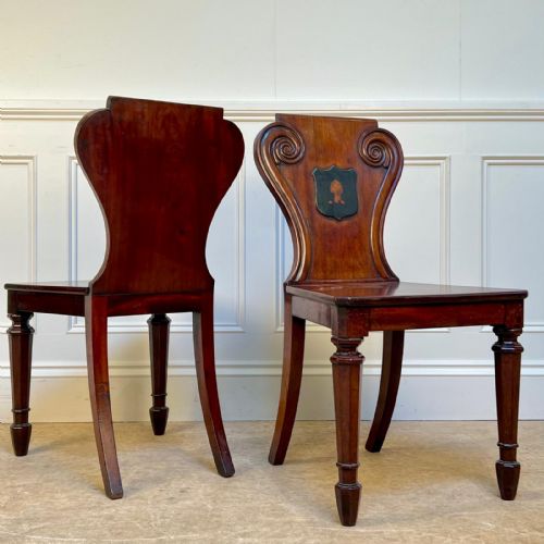 PAIR OF BEAUTIFUL GILLOWS REGENCY HALL CHAIRS - ADDITIONAL PHOTO 2