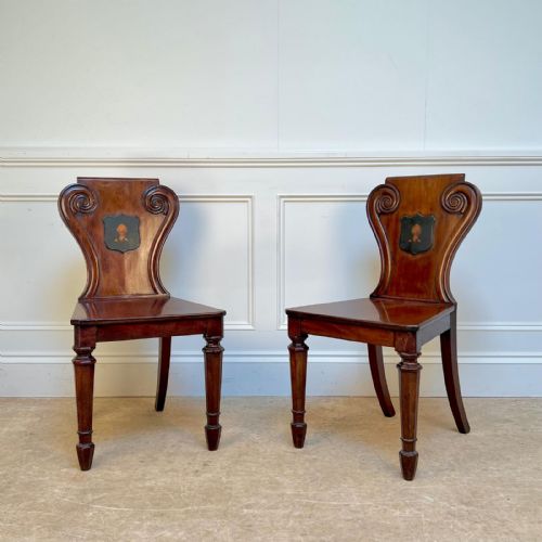 PAIR OF BEAUTIFUL GILLOWS REGENCY HALL CHAIRS - ADDITIONAL PHOTO 3