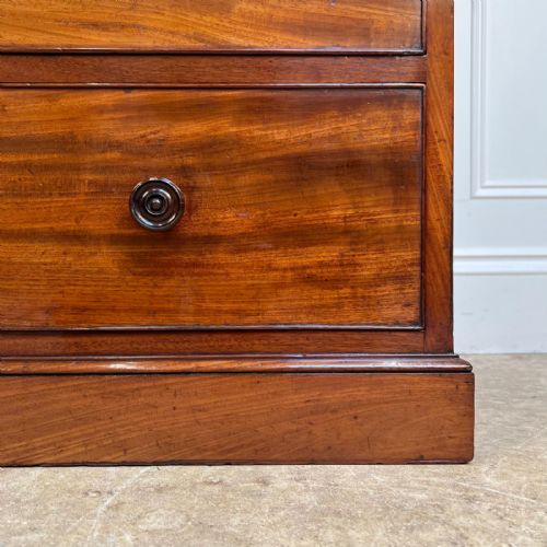 19TH C MAHOGANY CHEST OF DRAWERS WITH OPEN SHELVED TOP - ADDITIONAL PHOTO 6