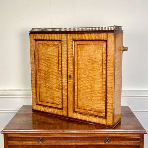 Rare Holland & Sons Hungarian Ash Wall Cabinet