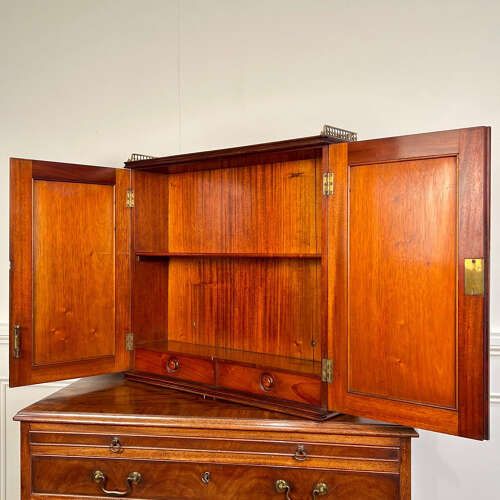 fig 1. Rare Holland & Sons Hungarian Ash Wall Cabinet