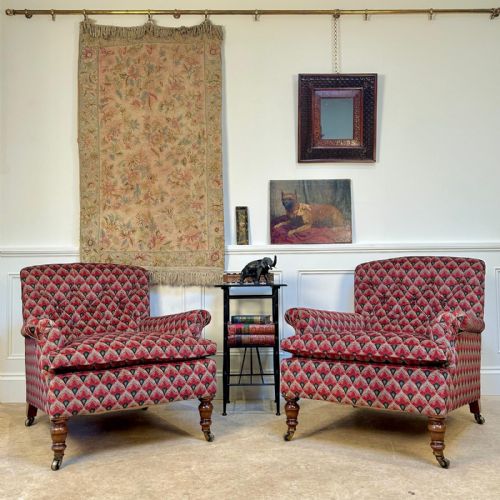 PAIR OF GILLOWS COUNTRY HOUSE ARMCHAIRS - ADDITIONAL PHOTO 1