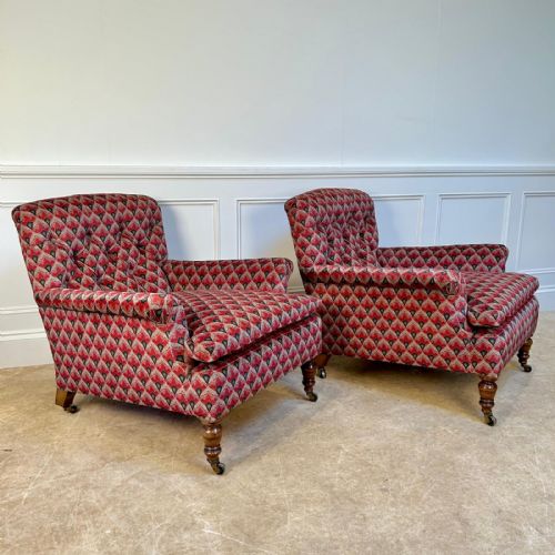 PAIR OF GILLOWS COUNTRY HOUSE ARMCHAIRS - ADDITIONAL PHOTO 3