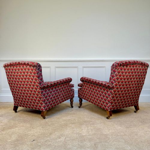 PAIR OF GILLOWS COUNTRY HOUSE ARMCHAIRS - ADDITIONAL PHOTO 4